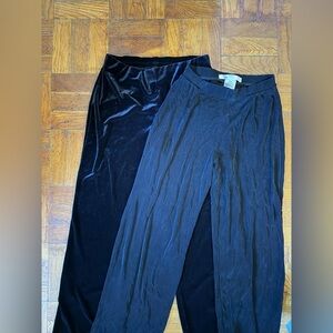 IN Studio Black Velvet Pants and Kiara Black Dress Pants